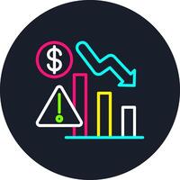 Crisis Line Multi Color Design vector