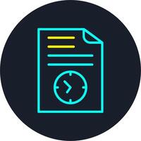 Waiting Line Multi Color Design vector
