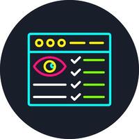 Monitoring Line Multi Color Design vector