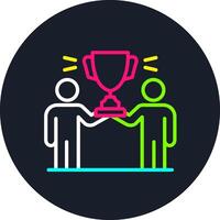 Prize Line Multi Color Design vector