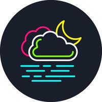 Fog Line Multi Color Design vector