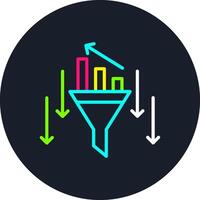 Filtering Line Multi Color Design vector