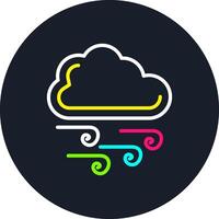 Windy Line Multi Color Design vector