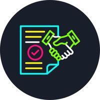 Certainty Line Multi Color Design vector