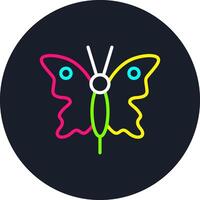 Butterfly Line Multi Color Design vector