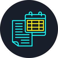 Notes Line Multi Color Design vector