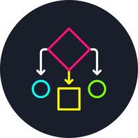 Infrastructure Line Multi Color Design vector