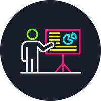 Presentation Line Multi Color Design vector