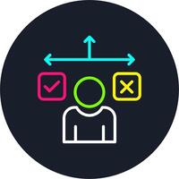 Guide Line Multi Color Design vector
