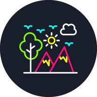 Adventure Line Multi Color Design vector