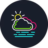 Haze Line Multi Color Design vector