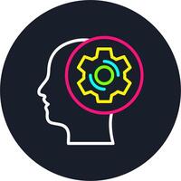 Thinking Line Multi Color Design vector