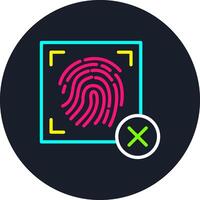 Denied Line Multi Color Design vector