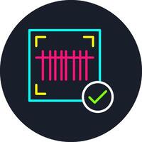 Barcode Line Multi Color Design vector