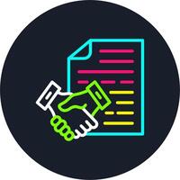 Arrangement Line Multi Color Design vector