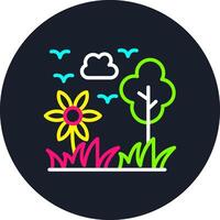 Nature Line Multi Color Design vector