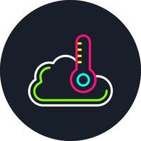 Temperature Line Multi Color Design vector