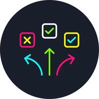 Pathways Line Multi Color Design vector
