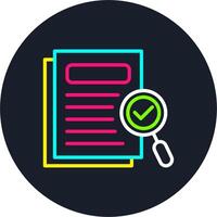 Proof Line Multi Color Design vector