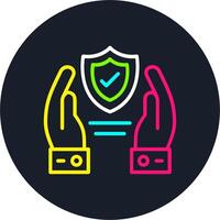 Reliability Line Multi Color Design vector