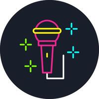 Karaoke Line Multi Color Design vector