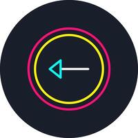 Back Line Multi Color Design vector