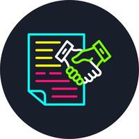 Paper Line Multi Color Design vector