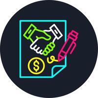 Business Line Multi Color Design vector