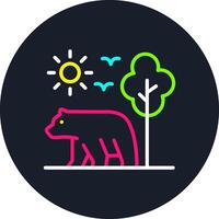 Animal Line Multi Color Design vector