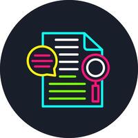 Review Line Multi Color Design vector