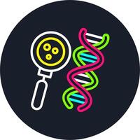 DNA Line Multi Color Design vector