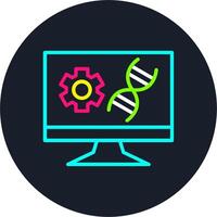 Technology Line Multi Color Design vector