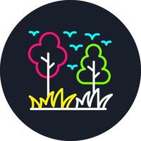 Nature Line Multi Color Design vector