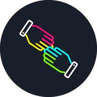 Help Line Multi Color Design vector