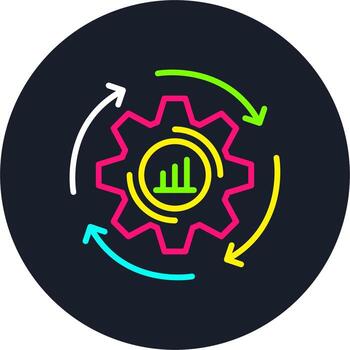 Optimism Line Multi Color Design vector