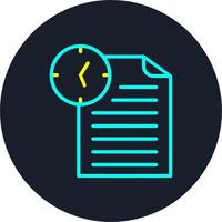 Document Line Multi Color Design vector