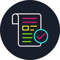 Validity Line Multi Color Design vector