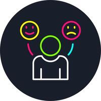 Behavior Line Multi Color Design vector