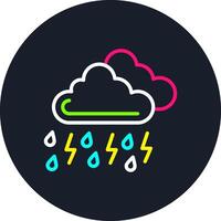 Storm Line Multi Color Design vector