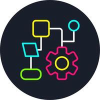 Optimization Line Multi Color Design vector