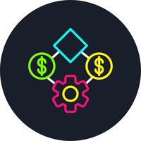 Business Line Multi Color Design vector