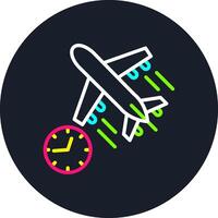 Delayed Line Multi Color Design vector