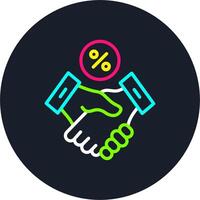 Business Line Multi Color Design vector