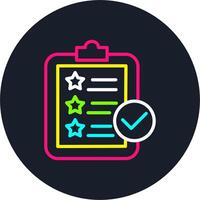 Approved Line Multi Color Design vector