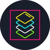 Layers Line Multi Color Design vector