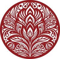 Geometric Mandala Design, Floral Mandala Patterns Concept round geometrical shape decorative Floral design Silhouette Motif Pattern vector