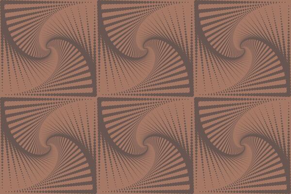 Abstract modern geometric design with swirled lines in brown tones. Small dots design. Seamless pattern. illustration2