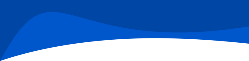 Header shape background for website design. Blue border for banner. Abstract divider for bottom or frame of template and web page. Presentation wavy and curve separator. png