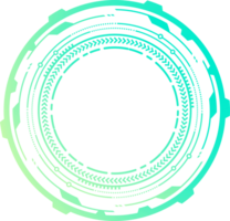 HUD futuristic element. Abstract optical neon aim. Circle geometric shape for virtual interface and games. Camera viewfinder for sniper weapon. png