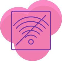 No Wifi Icon Design Symbol vector